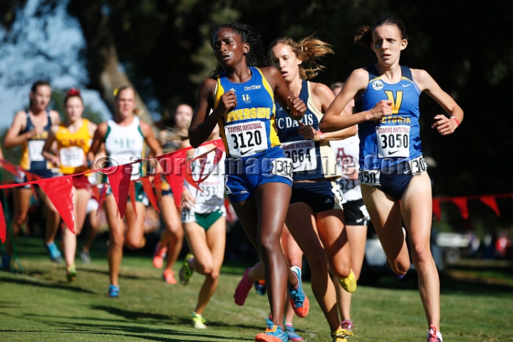 2014StanfordCollWomen-191.JPG - College race at the 2014 Stanford Cross Country Invitational, September 27, Stanford Golf Course, Stanford, California.